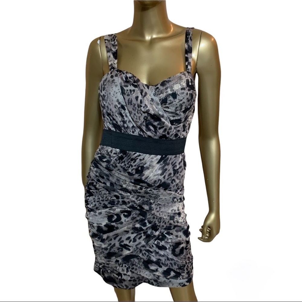 Womens animal print sleeveless dress